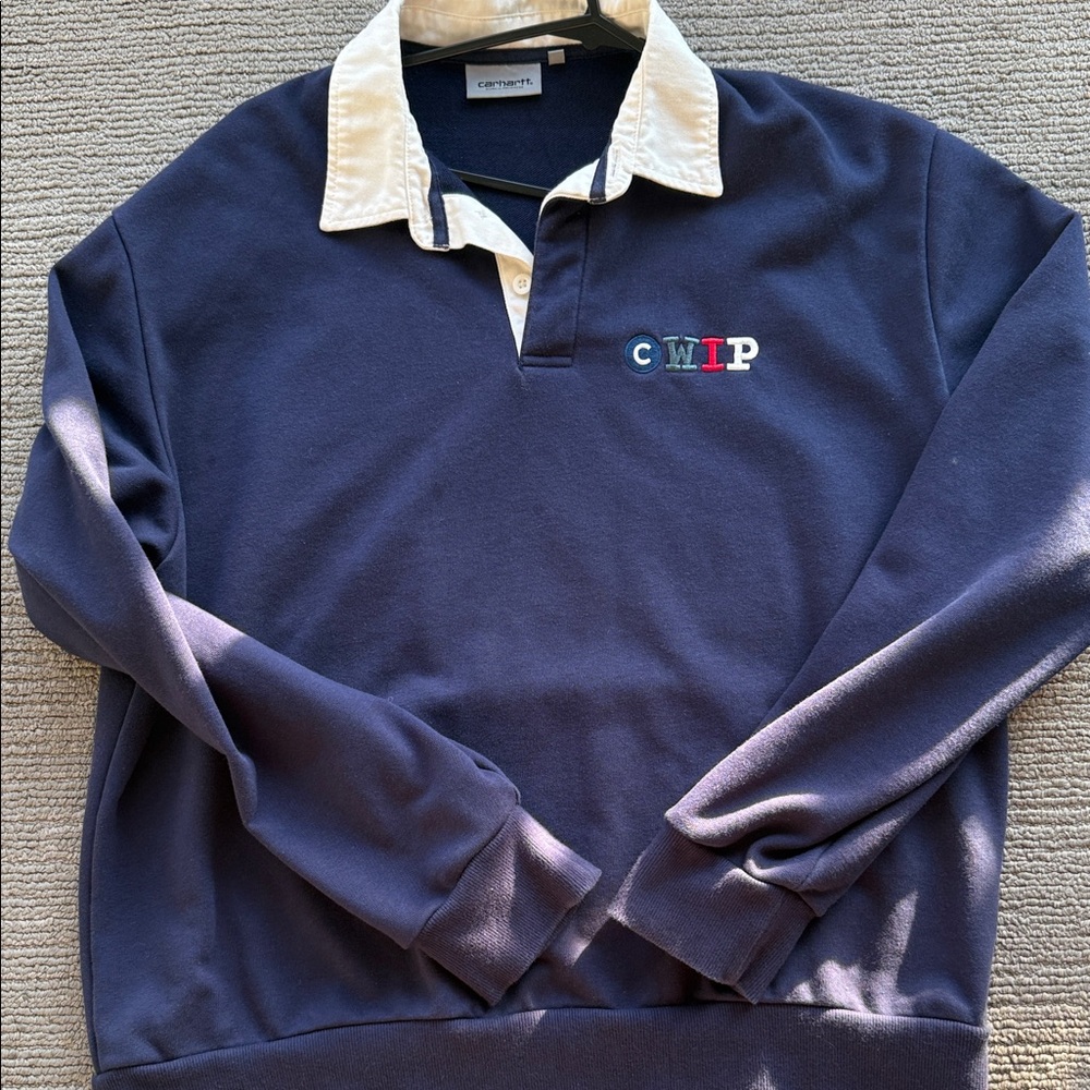 Carhartt Navy and Cream Shirt